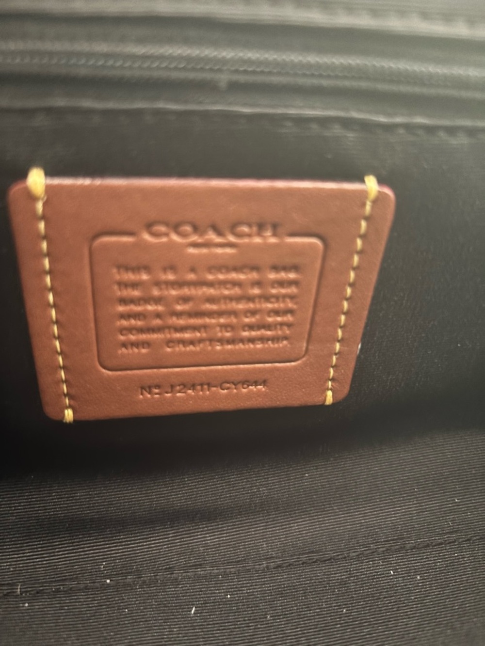 Coach Nolita Barrel Cross body bag Black  with Gold Details - Picture 5 of 6